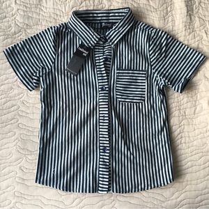 Amazing short sleeve striped button down